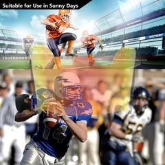 Clear Football Helmet Visor Scratch Resistant, UV Block, AntiFog, Clips