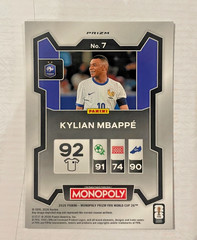2026 Prizm Monopoly FIFA World Cup #7 KYLIAN MBAPPE HOLO SILVER Prizm NM/M