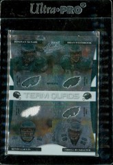 2008 Playoff Absolute Memorabilia 9/100 Donovan McNabb Brian Westbrook #TQ-3