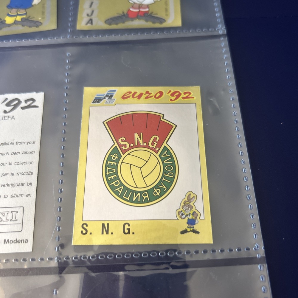 S. N. G #167 EURO 92 PANINI STICKERS