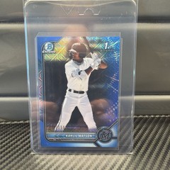 2022 Bowman Chrome 1st Prospects Kahlil Watson #BCP-3 Blue MOJO Refractor #/150