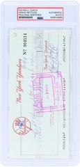 Graig Nettles New York Yankees Signed Check from August 24, 1978 – PSA 84855688