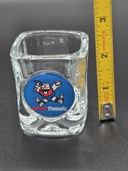 VTG NBA Basketball Denver Nuggets Maxie the Miner Logo 1970s 1980s Shot Glass