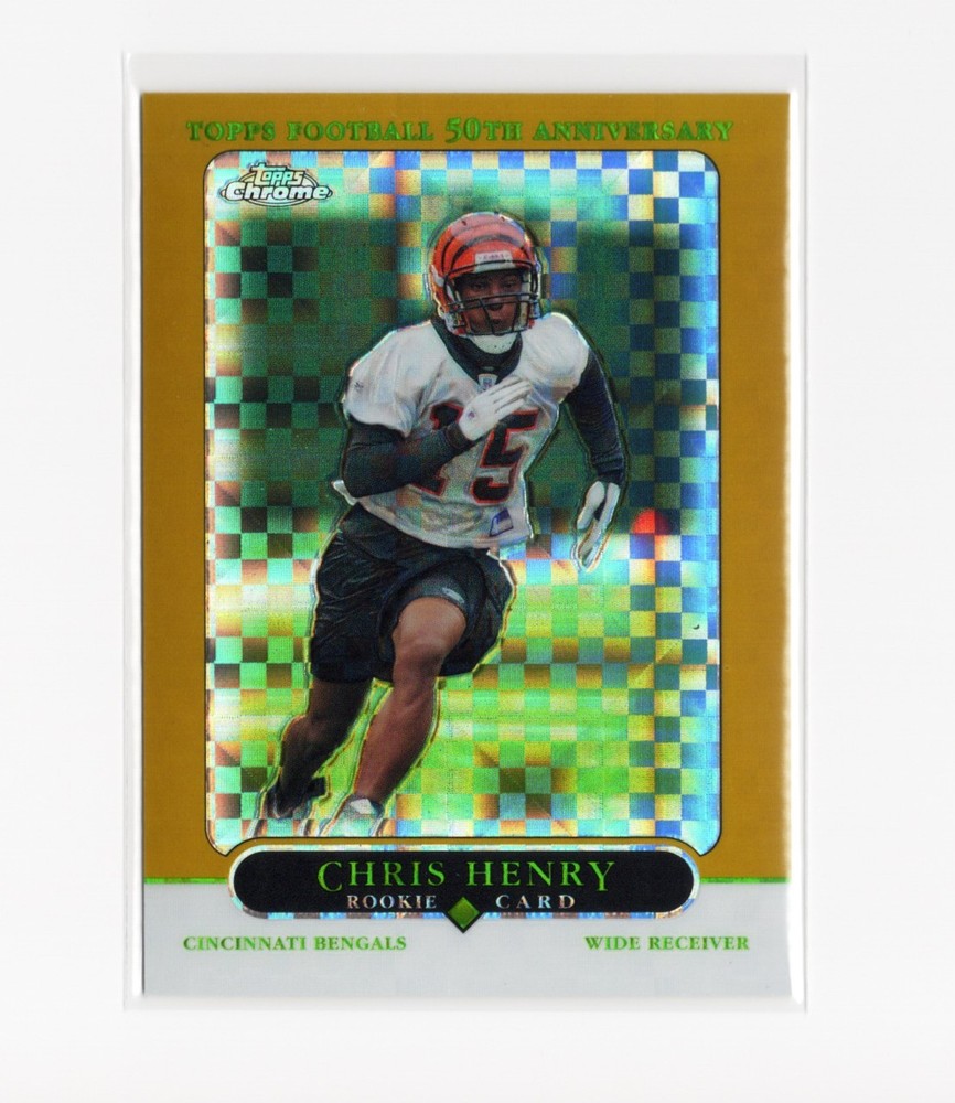 2005 Topps Chrome Xfractor #236 Chris Henry #/399 Rookie