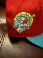 New Era 59Fifty San Diego Padres 40TH Anniversary Year Fitted Hat Size 7 1/2