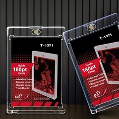10-100Pack Magnetic Trading Sports Card Holders 55-180pt Hard Case UV Protection