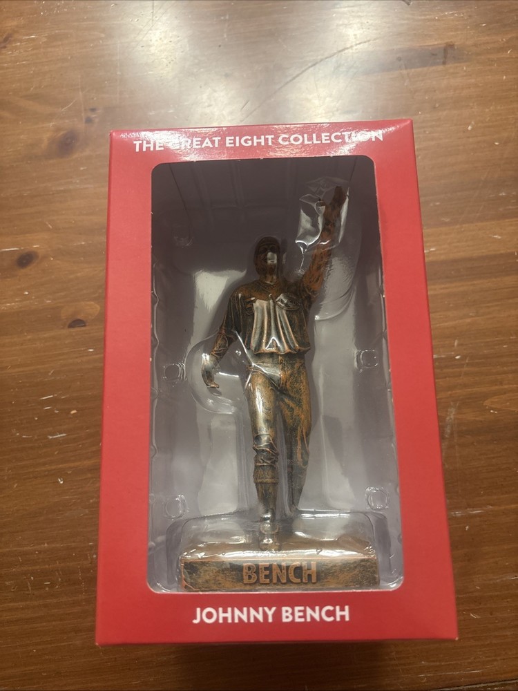Cincinnati Reds Johnny Bench Bronze Statue Great Eight BRAND NEW 2025 Reds HOF