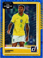 Gabriel 2025-26 Donruss Road to FIFA World Cup Blue Swirl #/399 Brazil #180