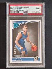 2018-19 Donruss Rated Rookie Press Proof SILVER Luka Doncic RC /349 PSA 9 #177