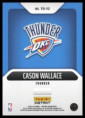 2023-24 Panini Instant NBA Year One #YO-10 Cason Wallace Oklahoma City Thunder