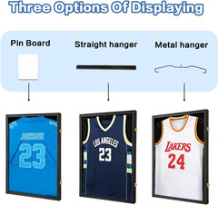 Jersey Frame Display Case Lockable Shadow Box UV Acrylic Wall Mount