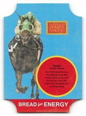 2013 Panini Golden Age – Bread For Energy #5 SHAM Horse Racing INSERT !!!