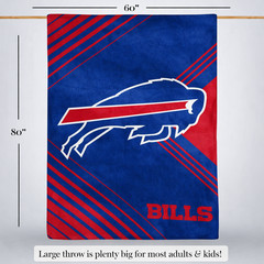 Buffalo Bills NFL 60″ x 80″ Plush Throw Blanket, Soft & Warm