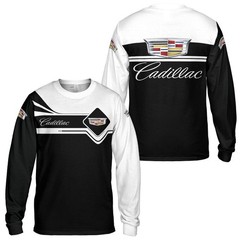 Custom Name Men’s Cadillac Logo Long Sleeve Shirt Gifts – All Size