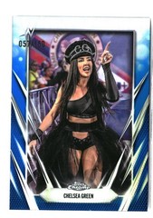 2026 Topps Chrome WWE #80 Chelsea Green Blue Refractor #/150