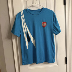 Arsenal Soccer Fan Shirt Blue White Black