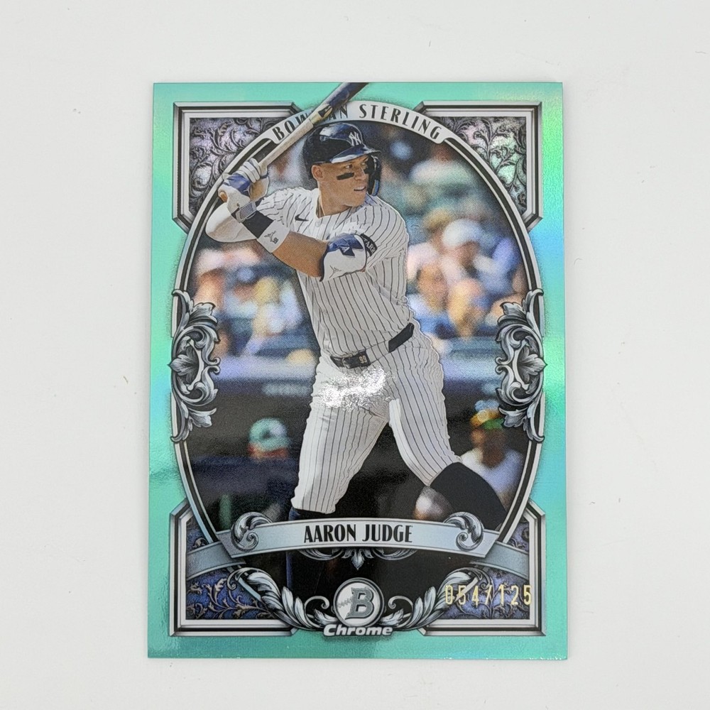 2026 Bowman #BST-4 Aaron Judge Bowman Sterling Aqua Refractor 54/125