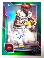 2025 Bowman University Chrome #BCA-CST Chase Sowell Green Auto #/99