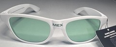 Official FIFA World Cup Mexico MEX UV400 Sunglasses White Green Mirror NW Tag