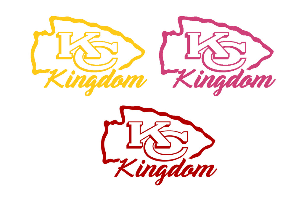 KC Chiefs Kingdom Decal Sticker