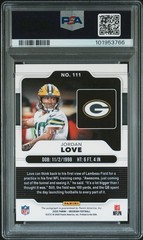 2020 Panini Obsidian – Jordan Love #111 RC Autograph /150 PSA 9