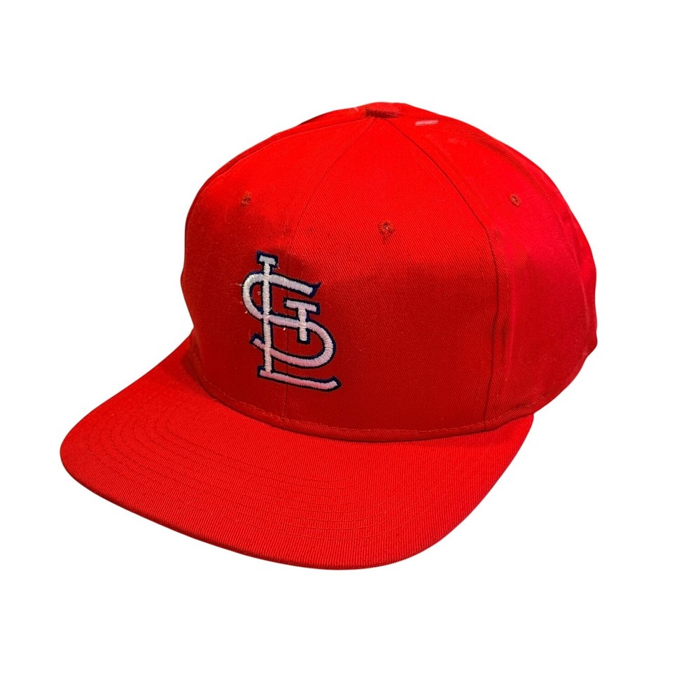 Vtg 1990’s Louis Cardinals Logo 7 Snapback Hat Cap Red MLB New Deadstock
