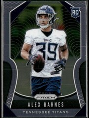2019 Panini America, Inc. PRIZM FOOTBALL ALEX BARNES #377 TENNESSEE TITANS