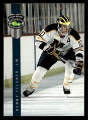 1992 Classic Games, Inc – Denny Felsner Ice Hockey card Michigan Wolverines Raw