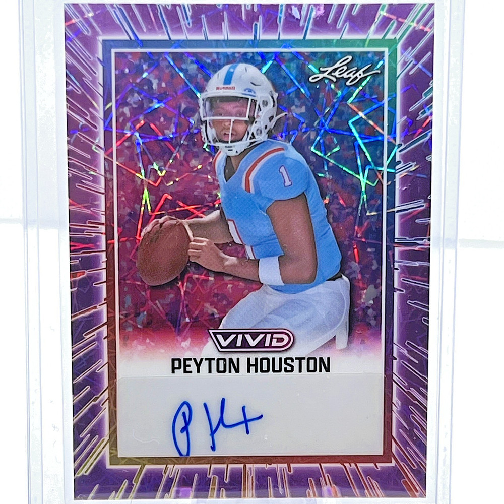 2025 Leaf Vivid Peyton Houston #BA-PH1 Autograph Purple Laser /7