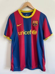 Official Nike FC Barcelona 2010-2011 A. Iniesta Home Jersey Size L 382354-486