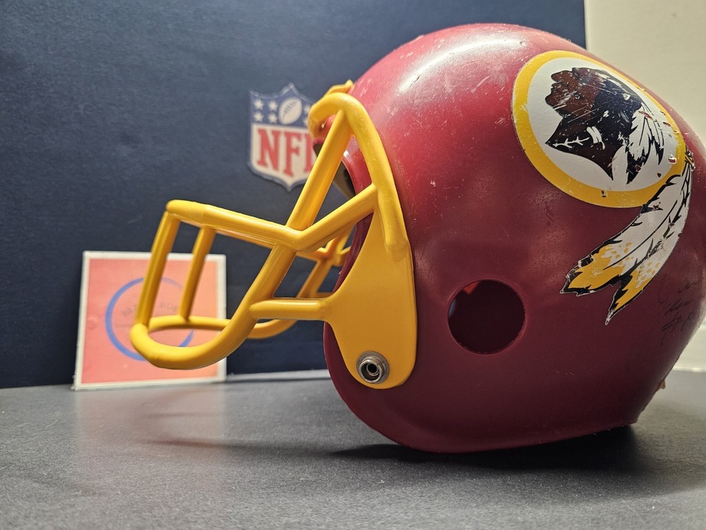 Nick Sundberg Washington Redskins Commanders NFL Autographed Franklin Helmet No