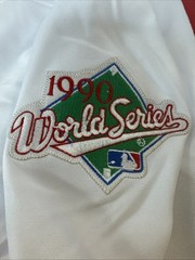 Barry Larkin Signed White Mitchell & Ness Reds Jersey with Hof 2012 & Beckett