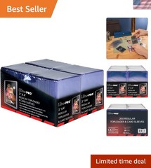 3″ x 4″ Clear Regular Toploaders for Cards with Card Sleeves Bundle Standard …