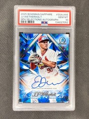 JJ WETHERHOLT 2025 Bowman Chrome Sapphire Selections AUTO PSA 10 Cardinals