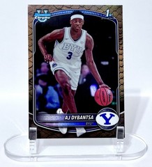2025-26 Bowman AJ Dybantsa 1st Reptilian Refractor #BCP-1 BYU Washington Wizards