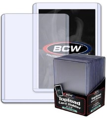 25 BCW High Quality Toploader 3×4 For Trading Cards Thick 79pt Rigid PVC Holders