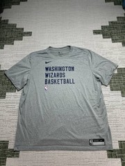 Washington Wizards Shirt Mens Xxl Nike Gray Nba Pullover