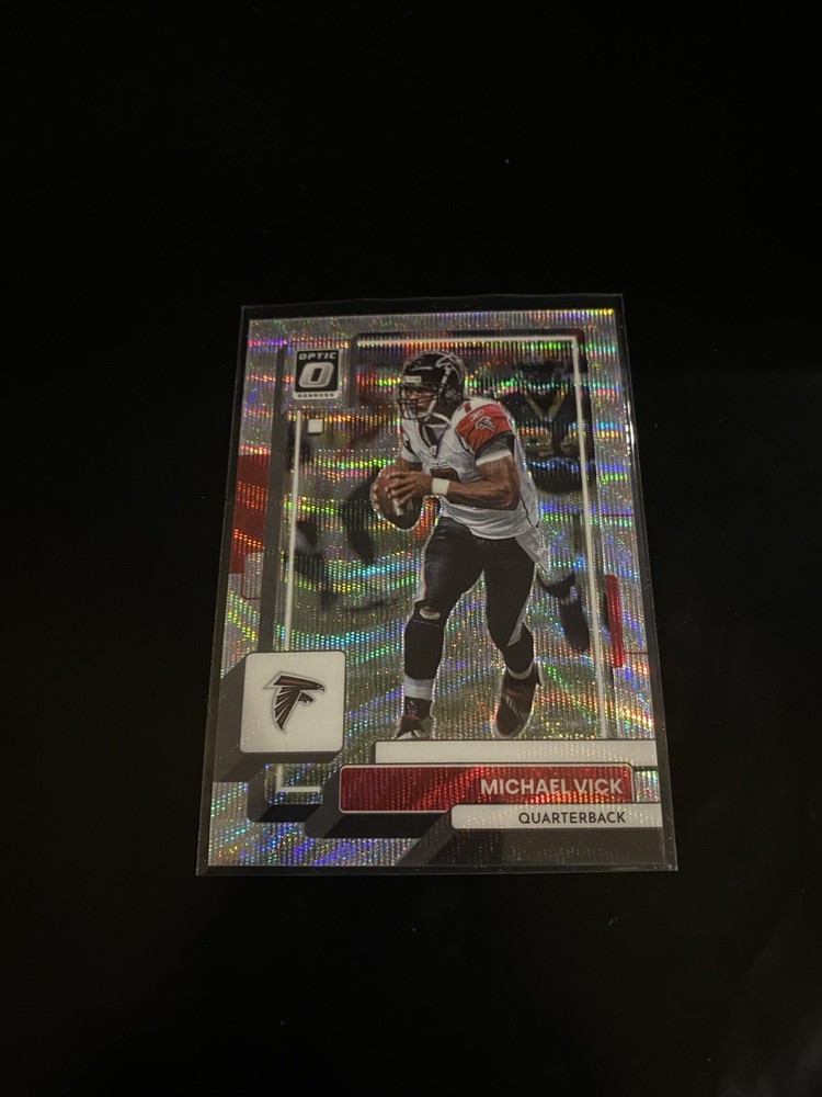 Michael Vick 2022 Donruss Optic Silver Wave Prizm /300 Falcons 12 PWE