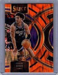 2023-24 Panini Select #132 Colby Jones Orange Flash Prizms