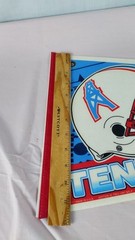 Houston Oilers/Tenn Titans NFL Football 1997 Pennant Banner Flag Vintage 30×11.5