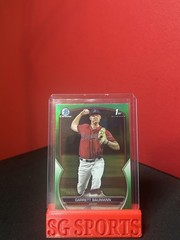 2023 Bowman Draft Chrome Green Refractor /99 Garrett Baumann