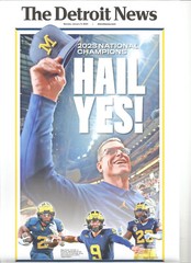 Michigan U of M Football National Champions 11 x 17 DFP HAIL YES! Photo Go Blue!