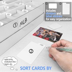 YYDS 4 Pack Trading Card Storage Box,4400 Count Card Storage Box,Baseball Card S