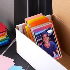 100 Pcs Multicolor Trading Card Dividers – Durable Frosted Plastic Separators