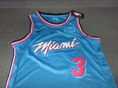 Dwayne Wade Miami Heat City Vice edition Jersey Size 44 #3 NBA swingman NWT BLUE