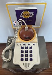 Vintage Los Angeles Lakers Back To Back Basketball Dunk Push Button Telephone