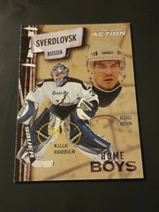 2003-04 In The Game Action Nikolai Khabibulin Alexei Yashin Big One 1/1 #HB-8