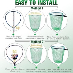 Fishing Net Fish Landing Net Foldable Fishing Replacement Net for Freshwater