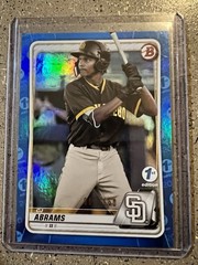 2020 Bowman 1st Edition – C.J. Abrams #BFE-62 Blue Foil /150 (RC)