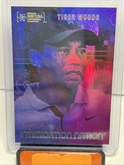 2022 Skybox Metal Universe Champions TIGER WOODS #IN-10 Intimidation Nation
